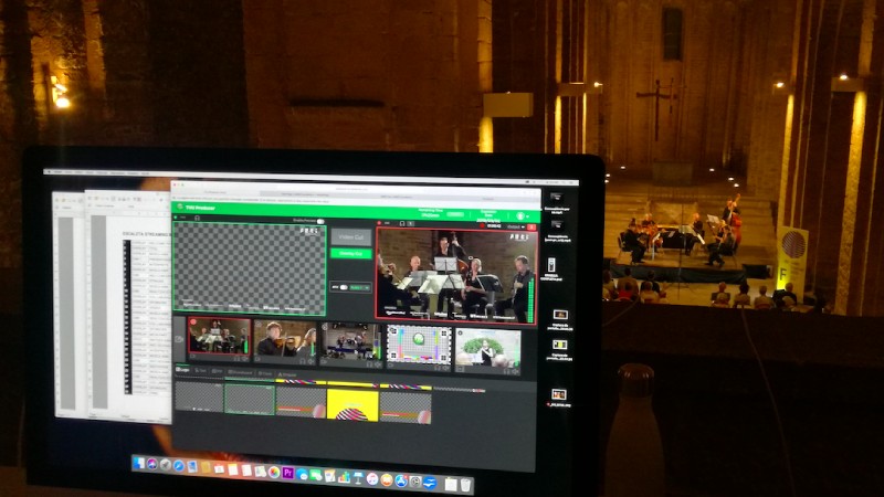 TVU Producer being used to live stream a church service