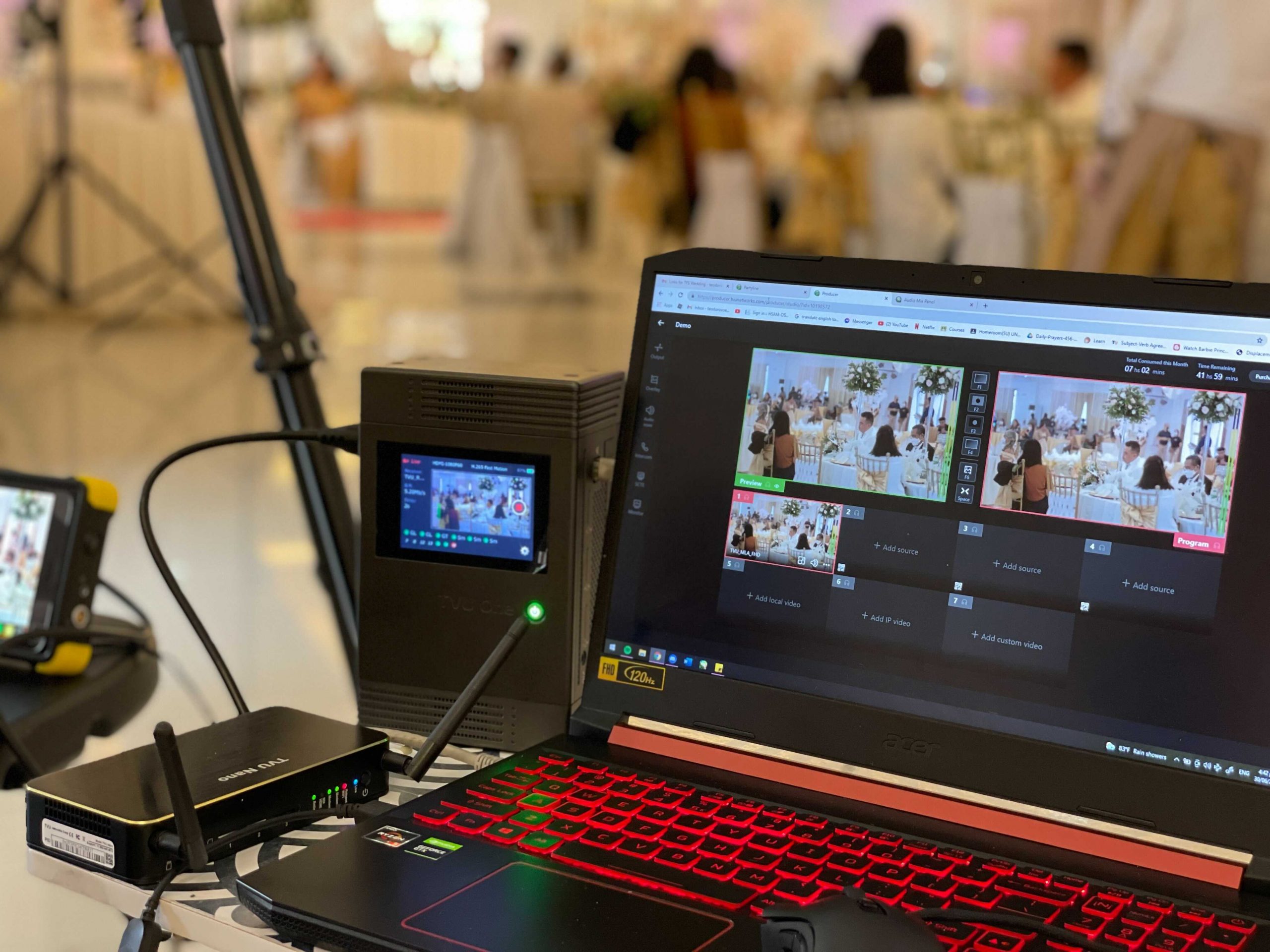 wedding remote production