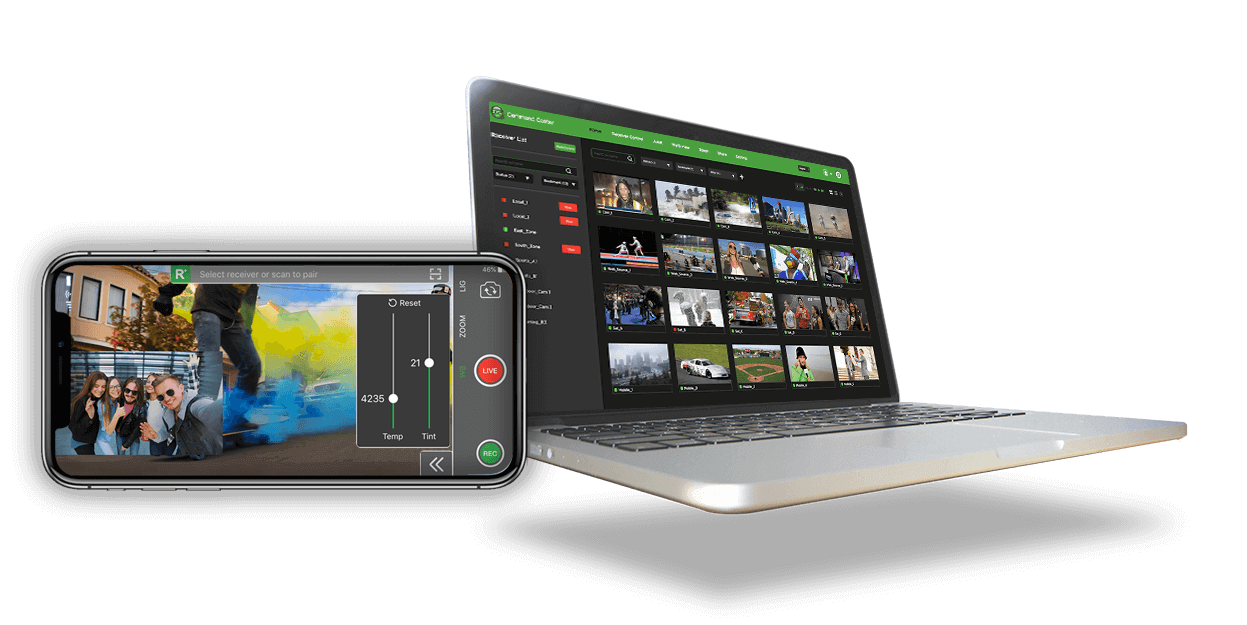 Live broadcast app for remote live streaming